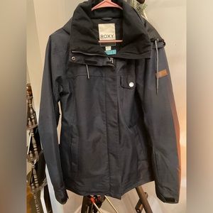 Roxy ski snow jacket with hood navy